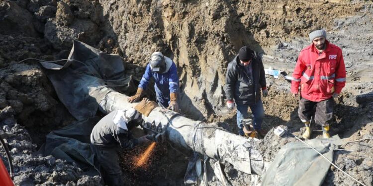 نشتی خط لوله فرآورده ری – ساری مهار شد