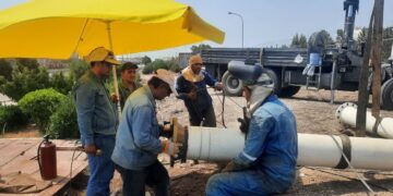 اتصال لاین های 12 و 16 اینچ پایانه نفتی نکا