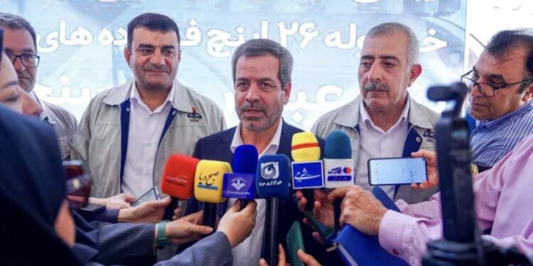 افتتاح خط لوله 26 اینچ فرآورده های نفتی بندرعباس- رفسنجان