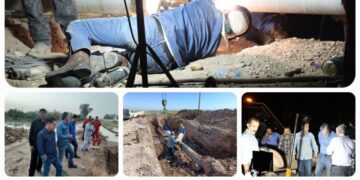 اجرای عملیات های فنی برای انتقال ایمن و پایدار در منطقه خوزستان
