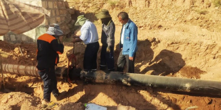 تعویض مقطع فرسوده و ایمن‌سازی خط خروجی مخزن T11 در مرکز انتقال نفت شهید قمری