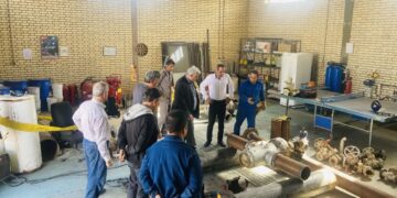 بازدید مدیر منطقه شمالغرب از پروژه پیگ‌رو نمودن خط لوله ۲۷ کیلومتری نیروگاه سبلان اردبیل