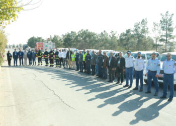 مانور ترکیبی دستگاه های اجرایی استان در شهرک انرژی اصفهان