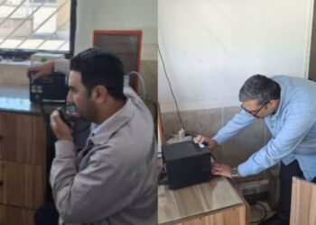 برقراری ارتباط بی‌سیم حراست شرکت پخش باهنر با همکاری معاونت مخابرات