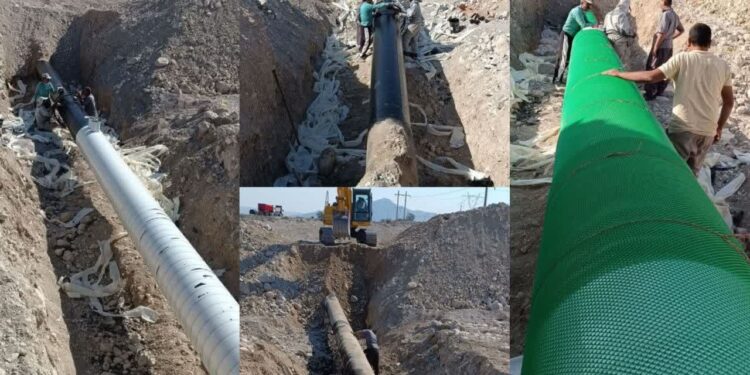 ترمیم پوشش خط لوله ۲۶ اینچ در منطقه خلیج فارس